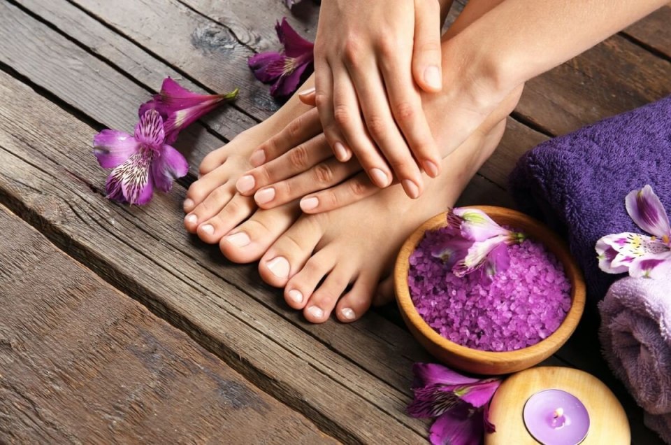 Спа педикюр Лаванда