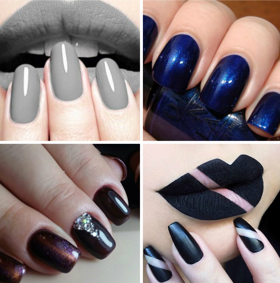 Осенний маникюр модные цвета