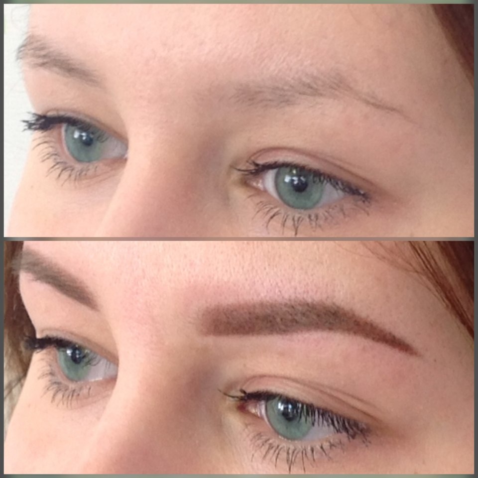 Татуаж на редкие брови