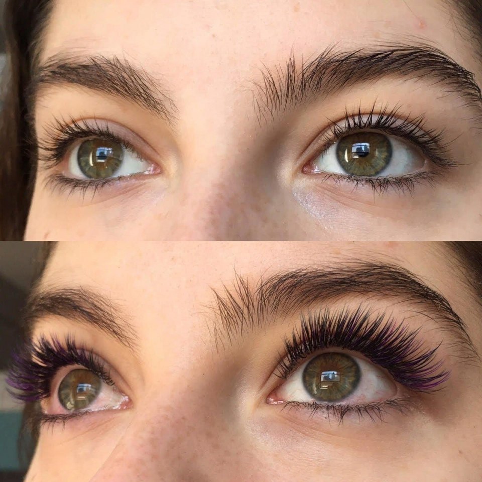 Наращивание ресниц 2д эффект классика