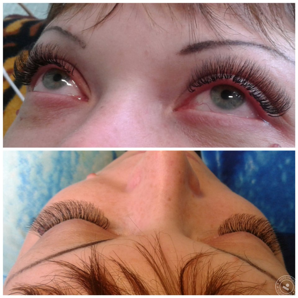 Ресницы после нарощенных ресниц