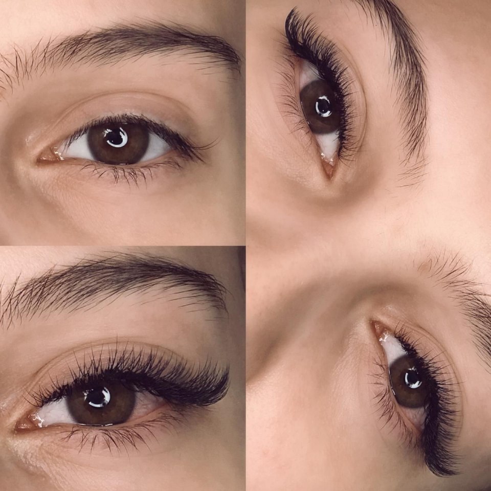Отращивание ресниц до и после