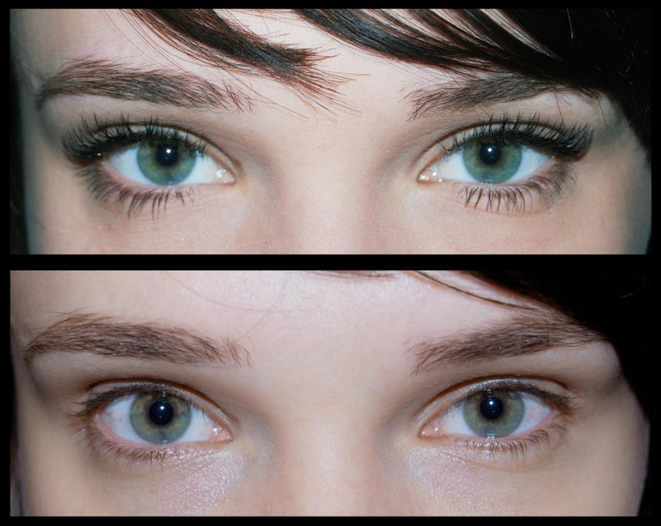 Наращивание нижних ресниц до и после
