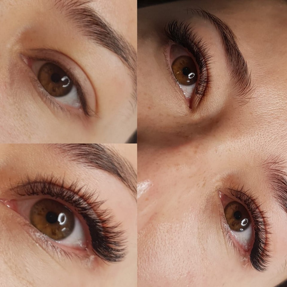 Естественный вид нарощенных ресниц