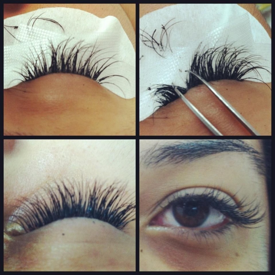 Склейки в наращивании ресниц