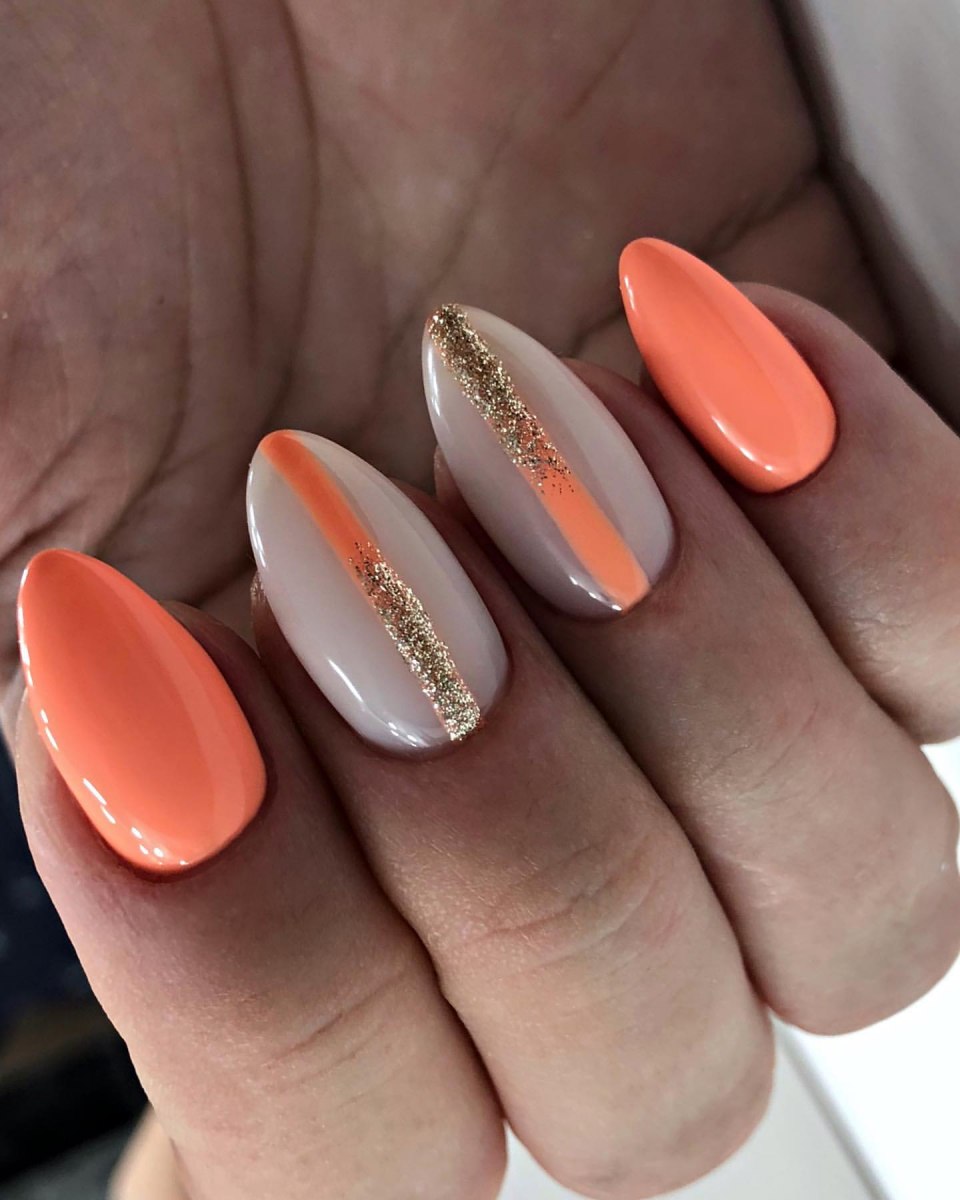 Ногти персикового цвета