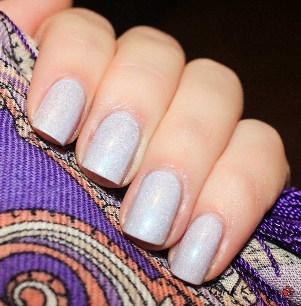 Маникюр Лаванда и золото