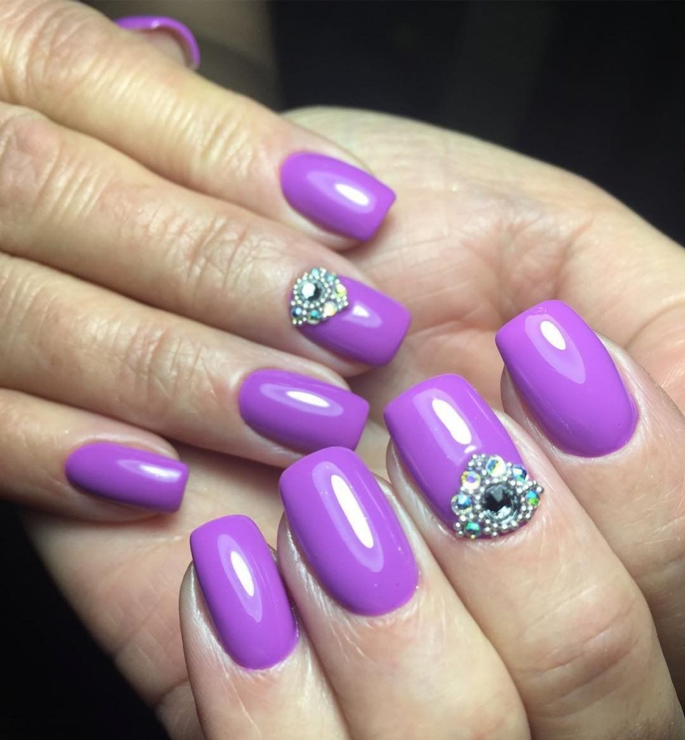 Ногти с золотом