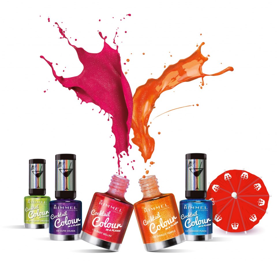 Брызги лаков для ногтей