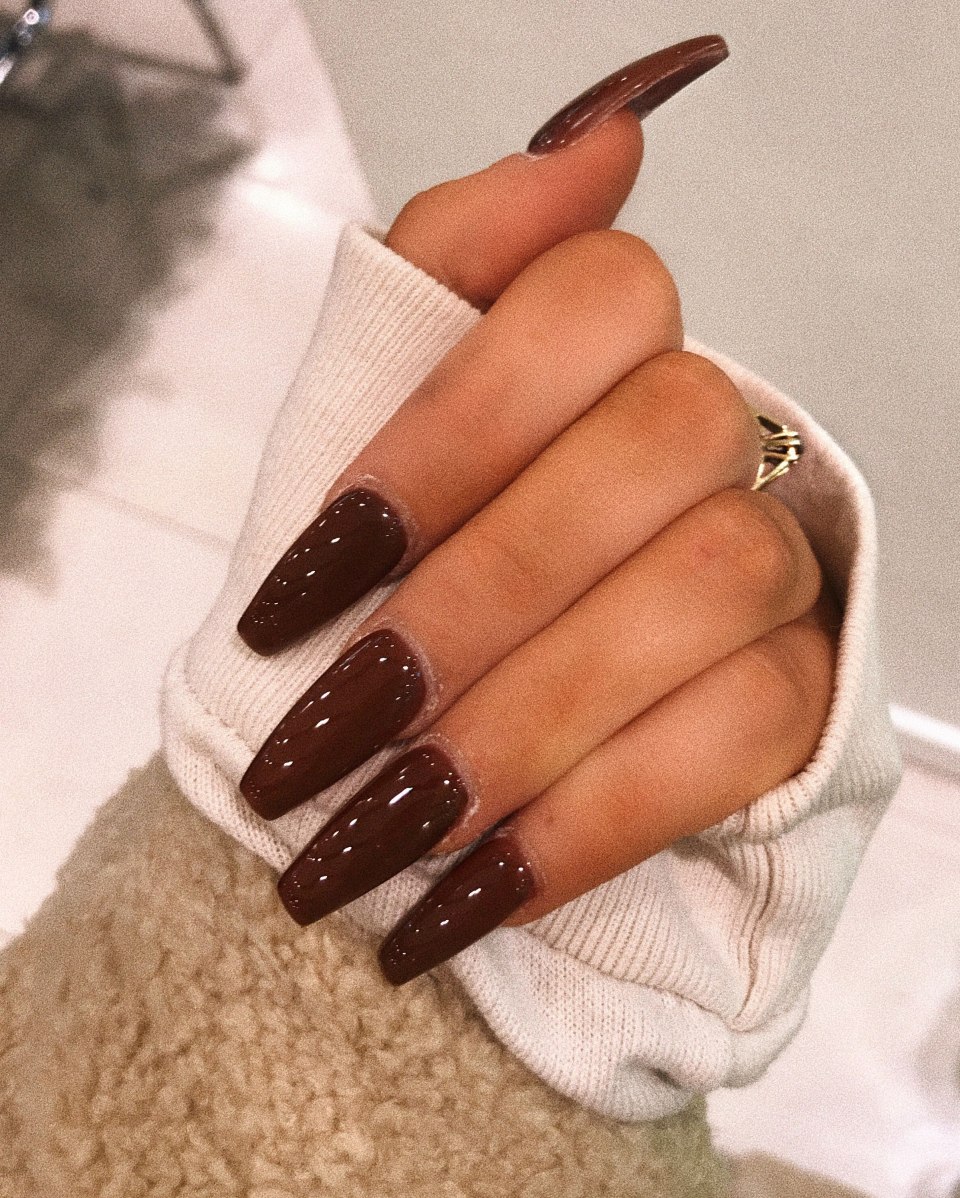 Маникюр на длинные