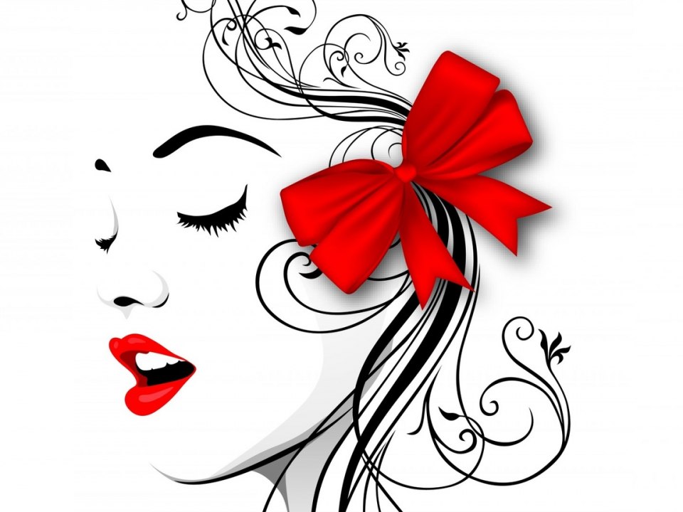 Женщина в красной шляпе картина