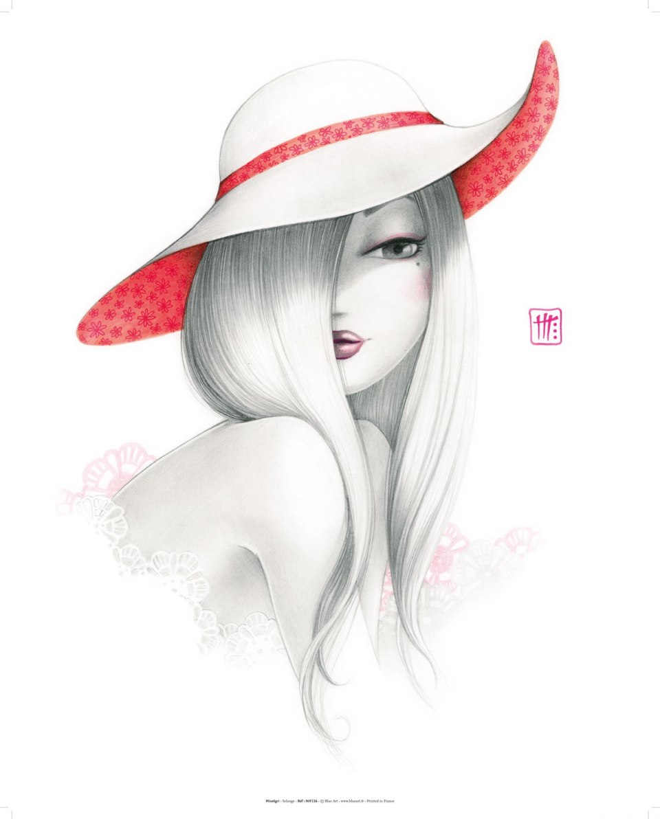 Силуэт женщины с бокалом