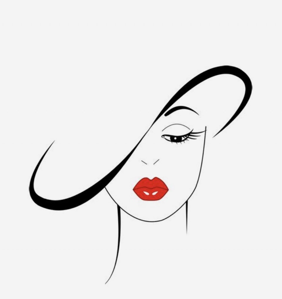 Силуэт женского лица