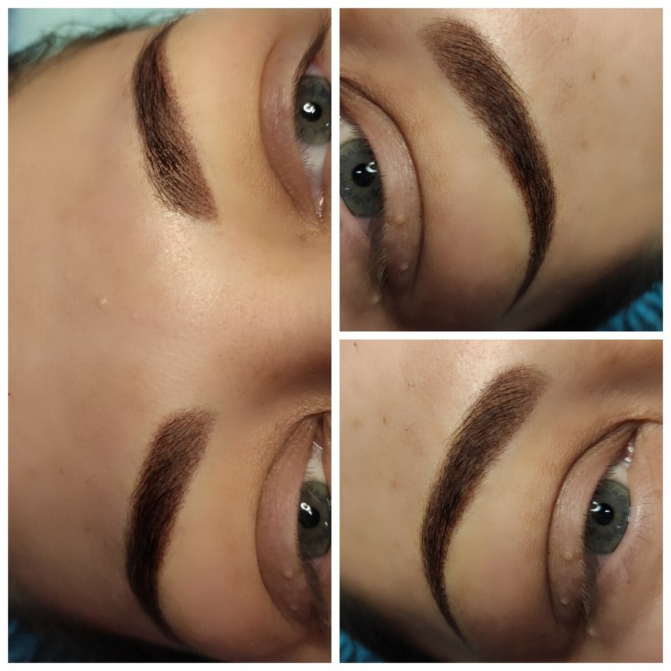 Пудровое напыление век фото