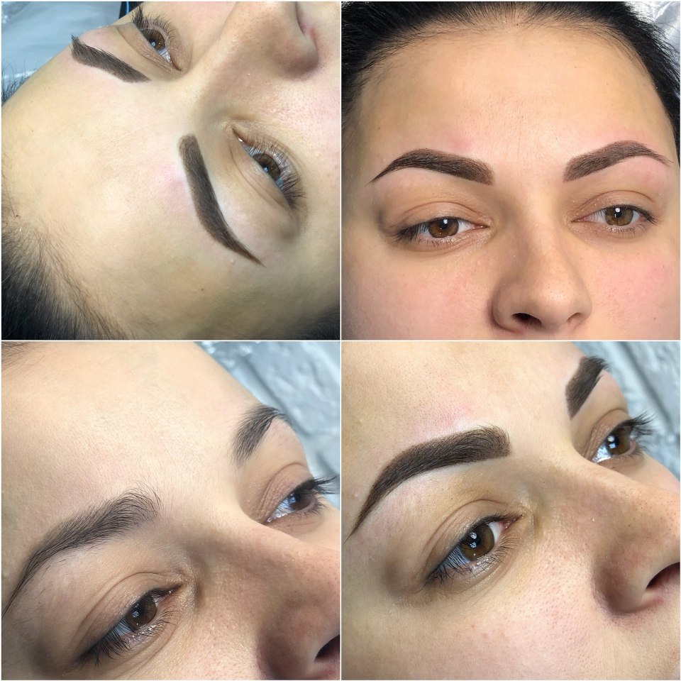 Краски для ПМ бровей пудровое