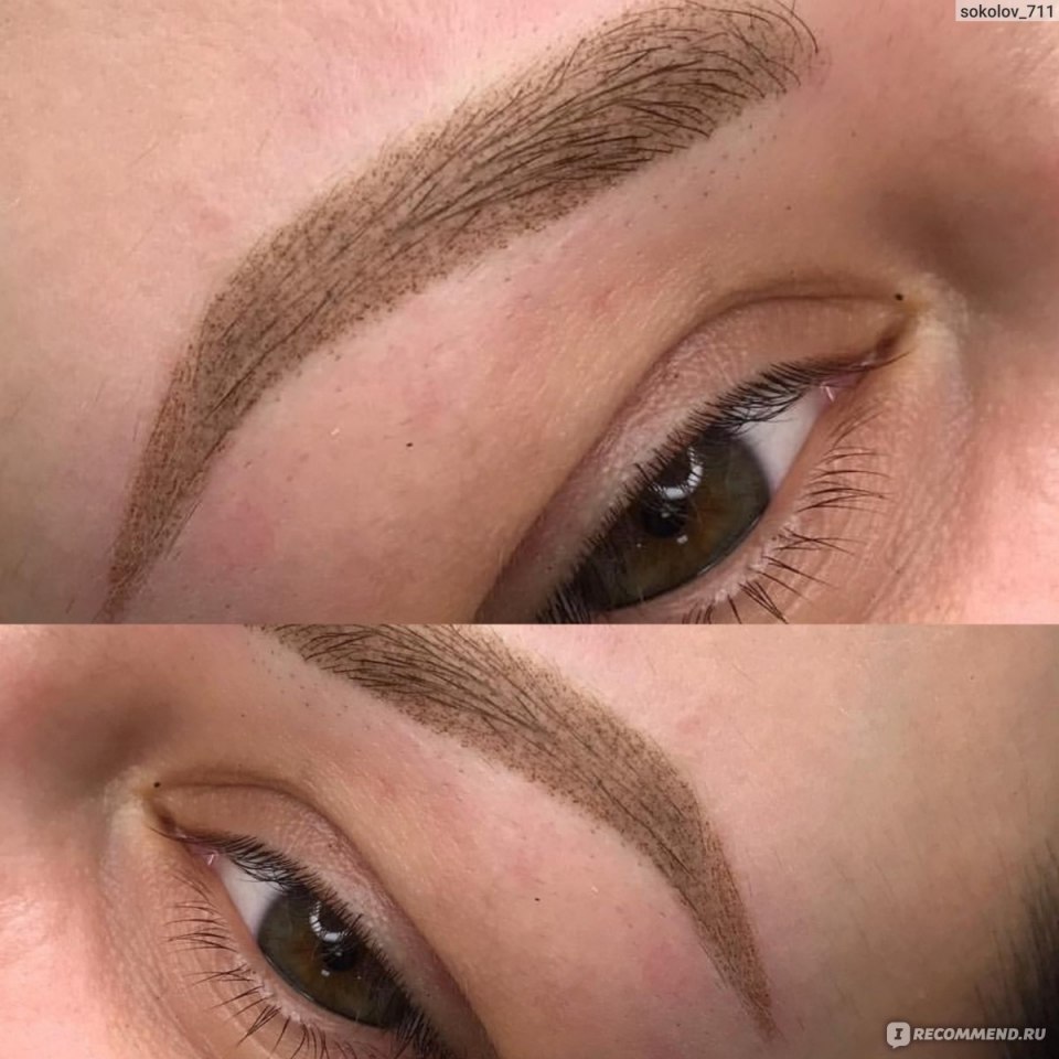 Брови после перманентного макияжа