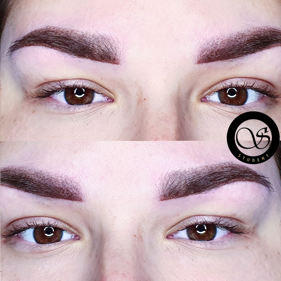 Пудровые брови перманентный макияж