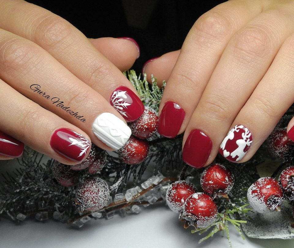 Красивые ногти на новый год