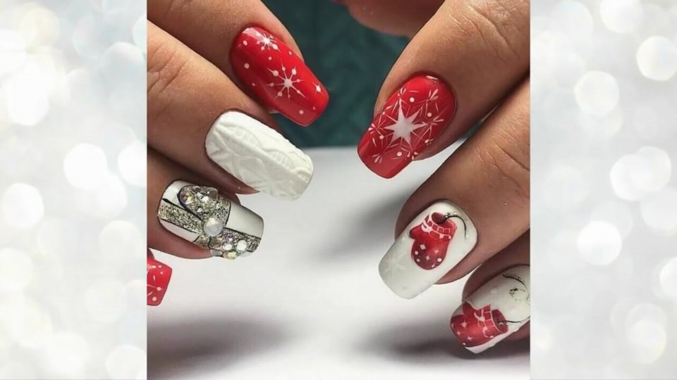 Новогодний маникюр