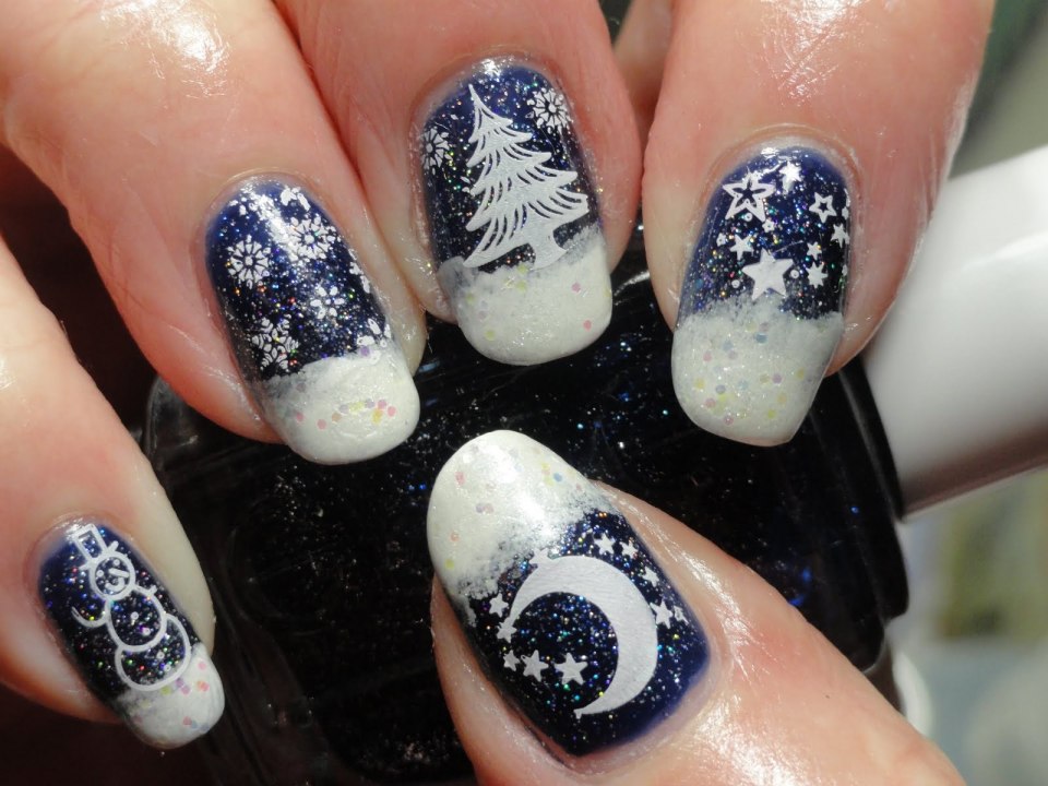 Новогодний маникюр