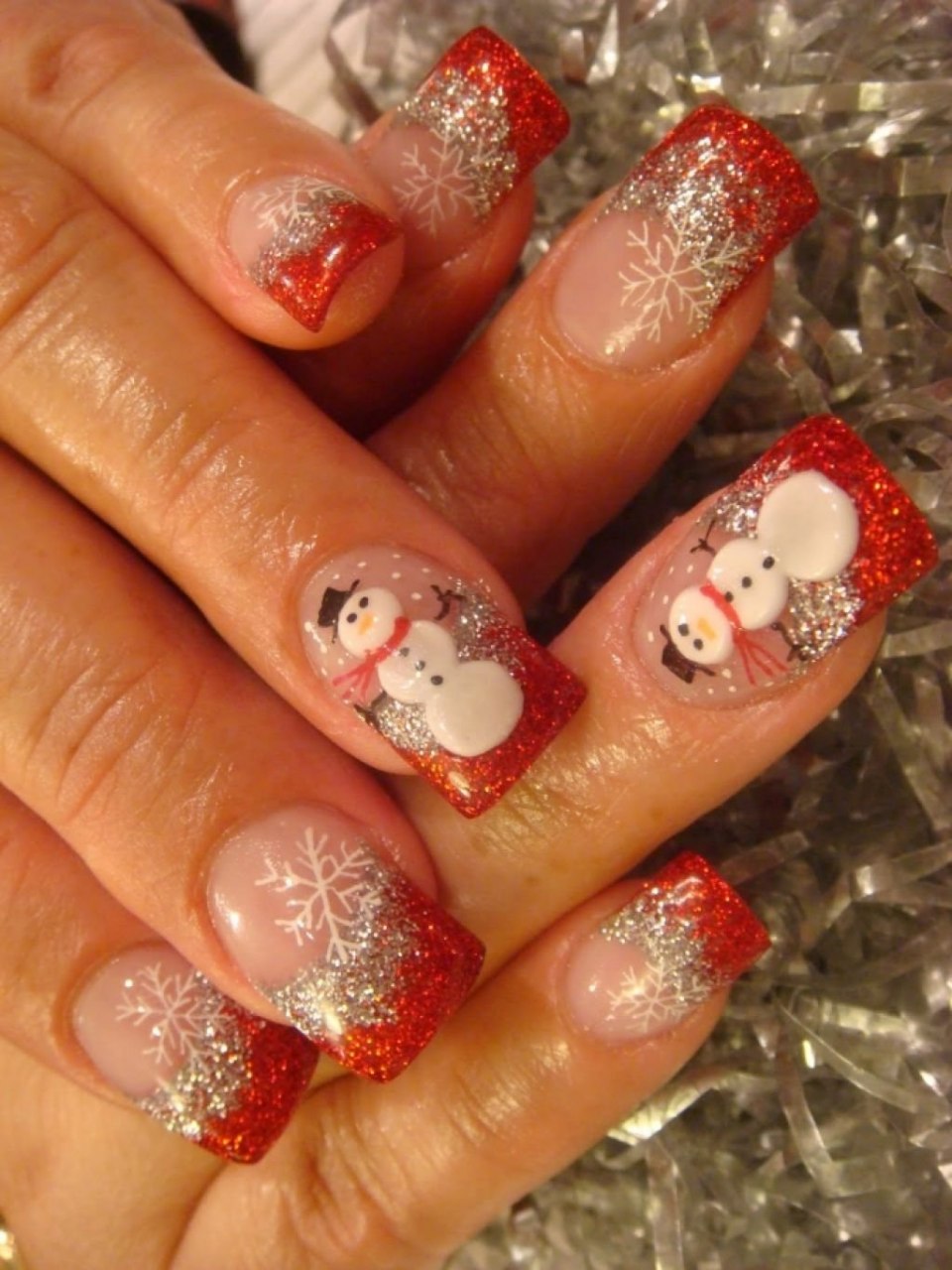 Красивые новогодние ногти