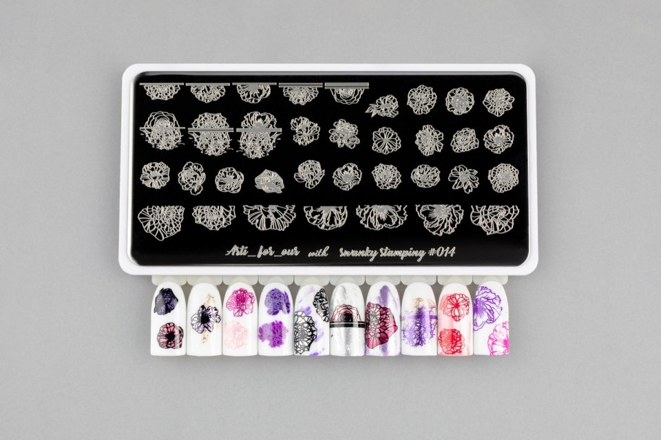 Пластина Arti for you with Swanky Stamping 014