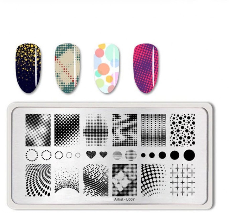 Bloom, трафарет для ногтей №t6