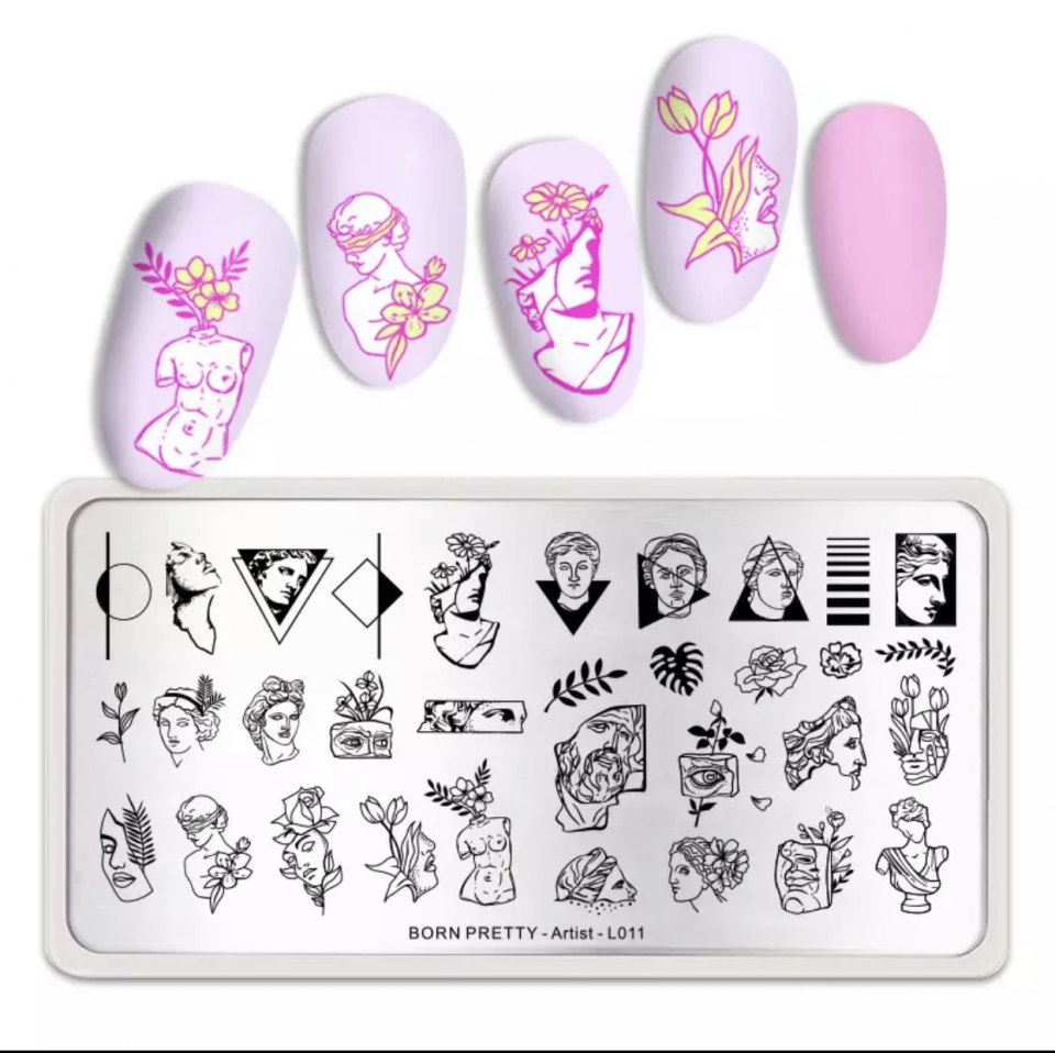 Nicole Diary nature World №004 пластина для стемпинга 120x60 мм