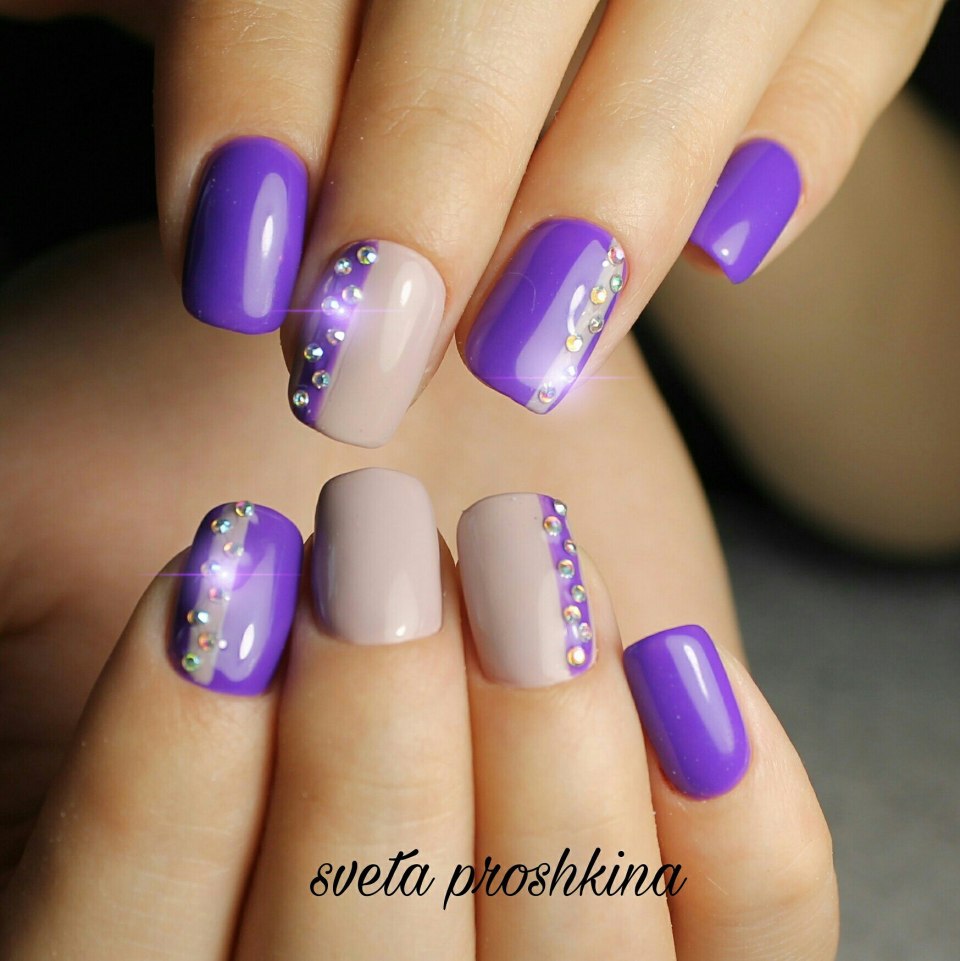 Гель лак сиреневый