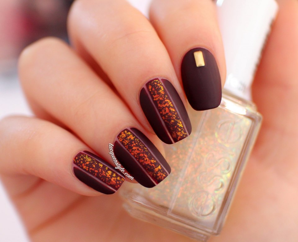 Шоколадный маникюр