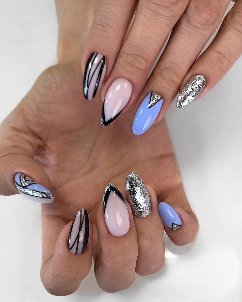 Дизайн ногтей новинки 2021 молодежные миндаль