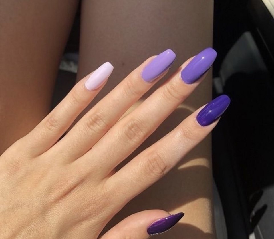 Маникюр однотонный разные цвета