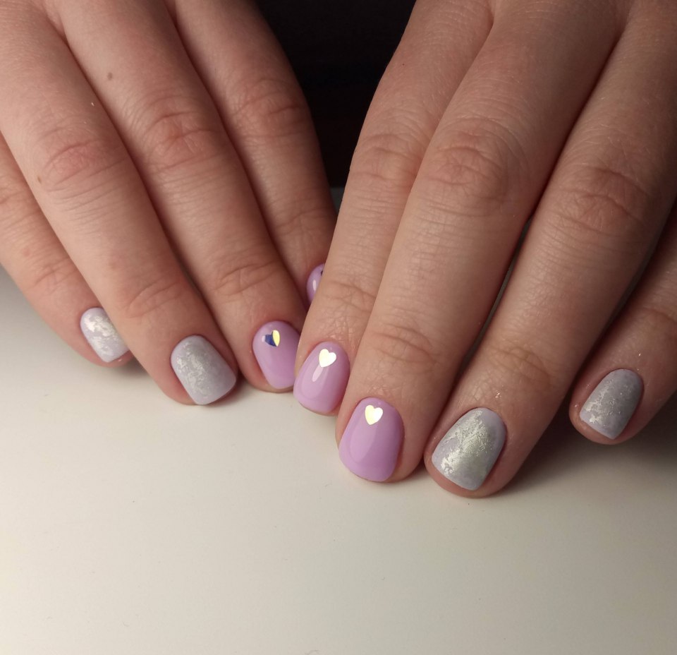 Шеллак на очень короткие ногти