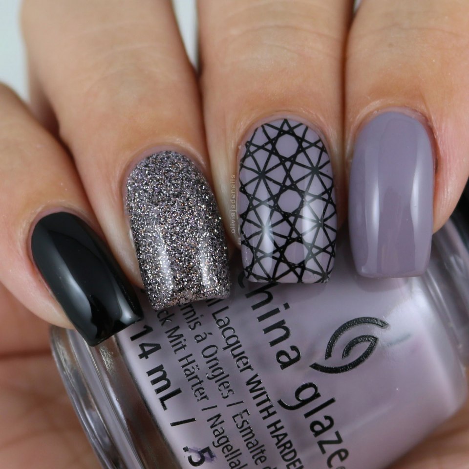 Новогодние ногти матовые