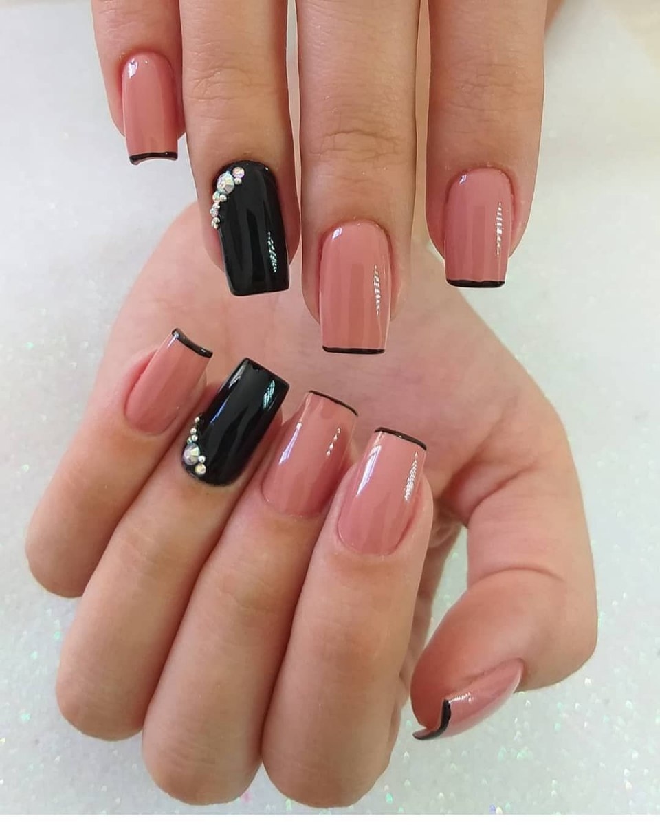 Гель на квадратные ногти