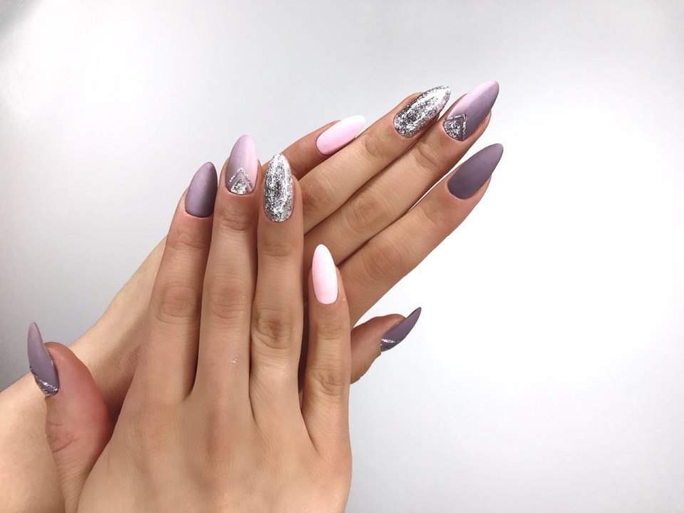 Маникюр на длинные ногти