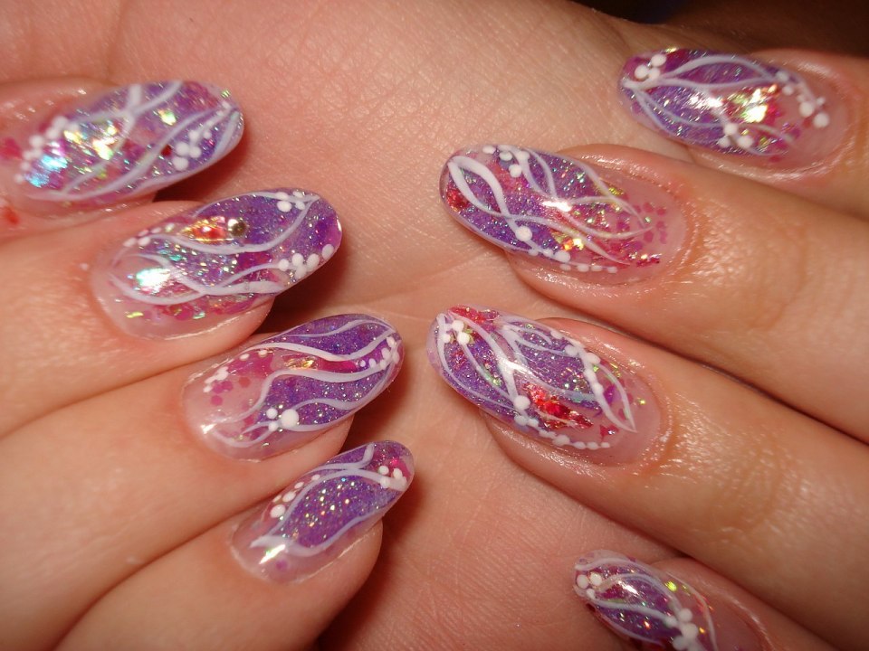 Маникюр в стиле Русалочки