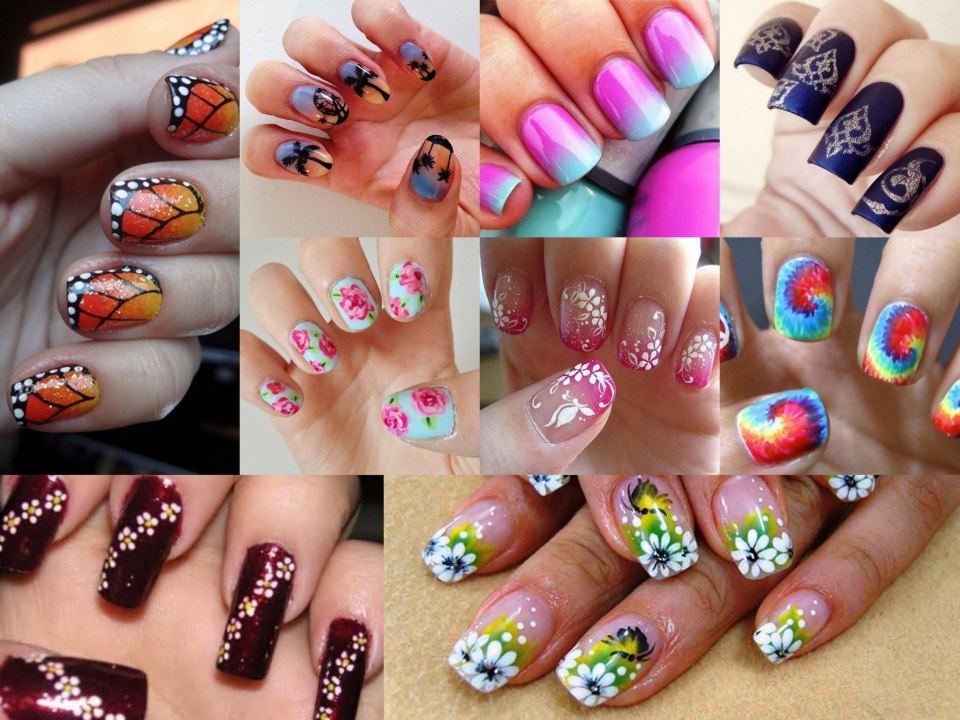 Маникюр на новый год простой со стразами