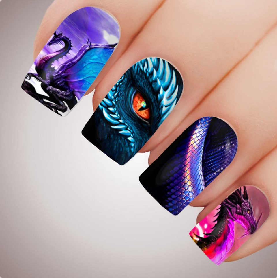 Наращивание ногтей аквариум