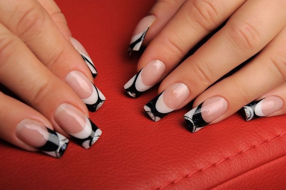 Френч белый с черным