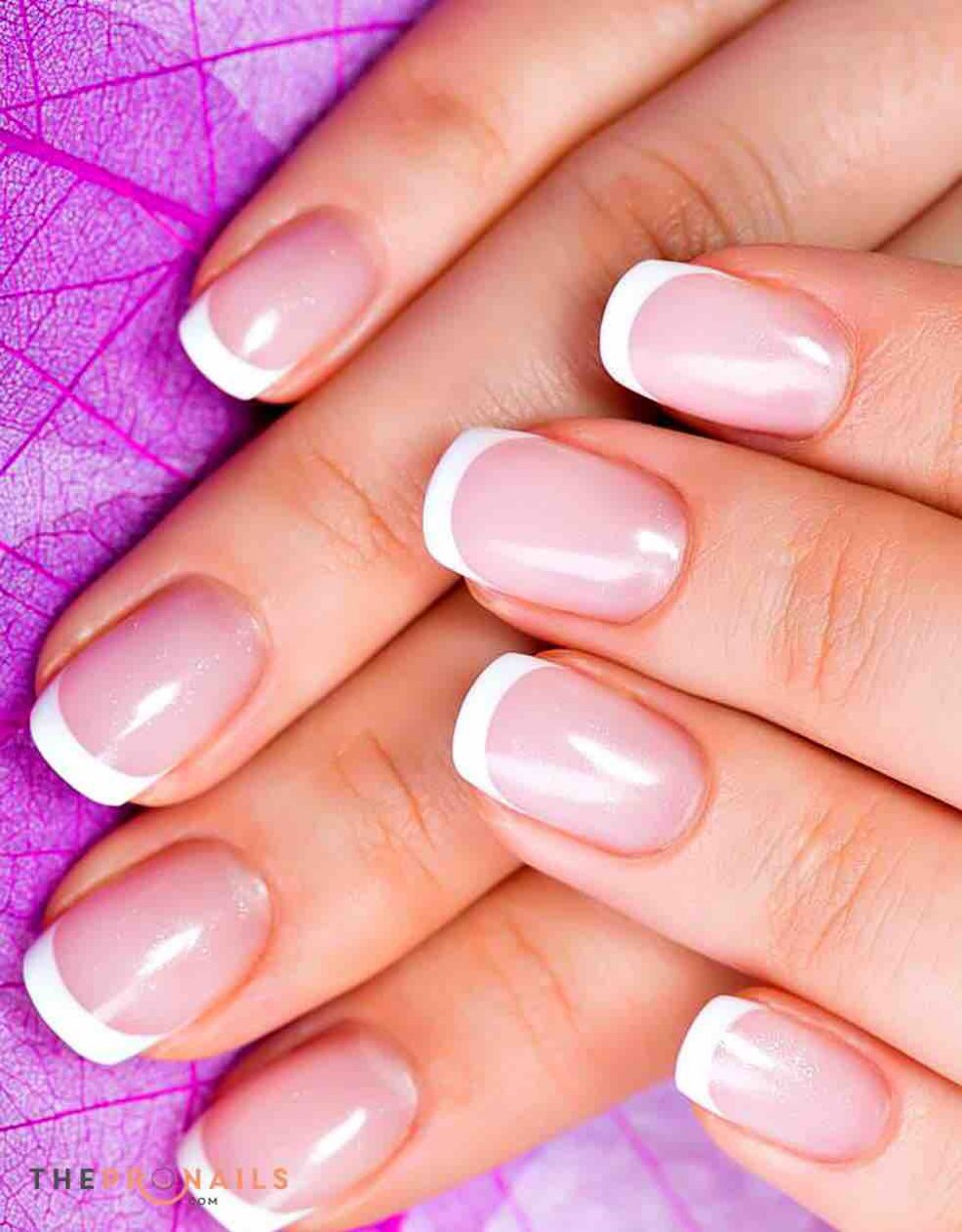 Французский маникюр шеллак