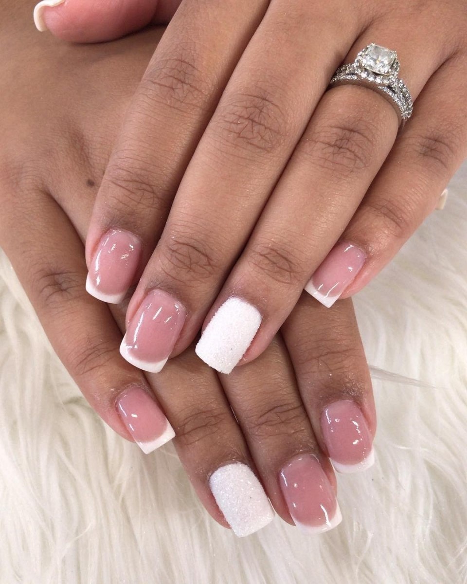 Френч на короткие ногти