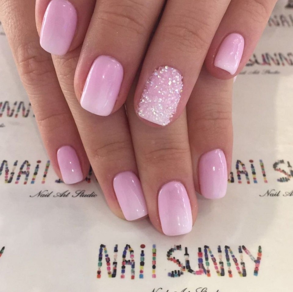 Шеллак розовый с белым