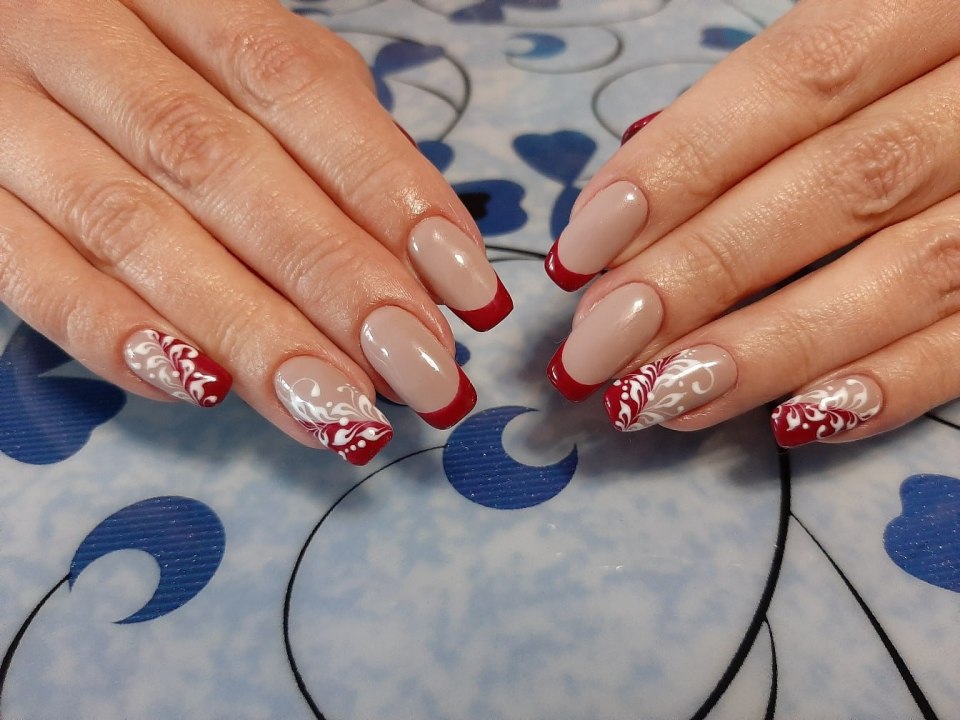 Френч с втиркой миндаль