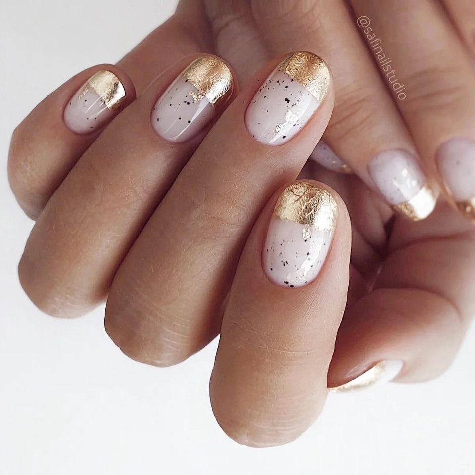 Прозрачный френч с блестками