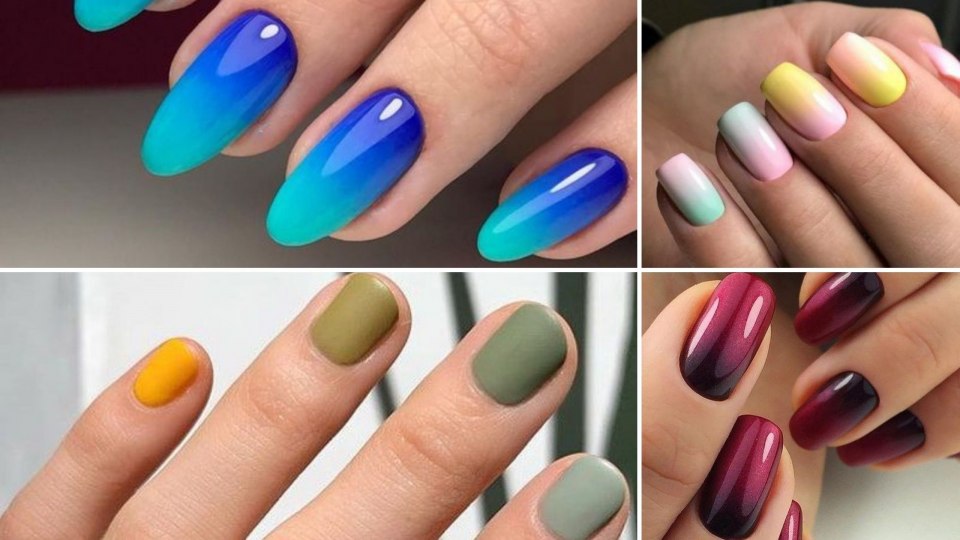 Луна с молочной базой маникюр