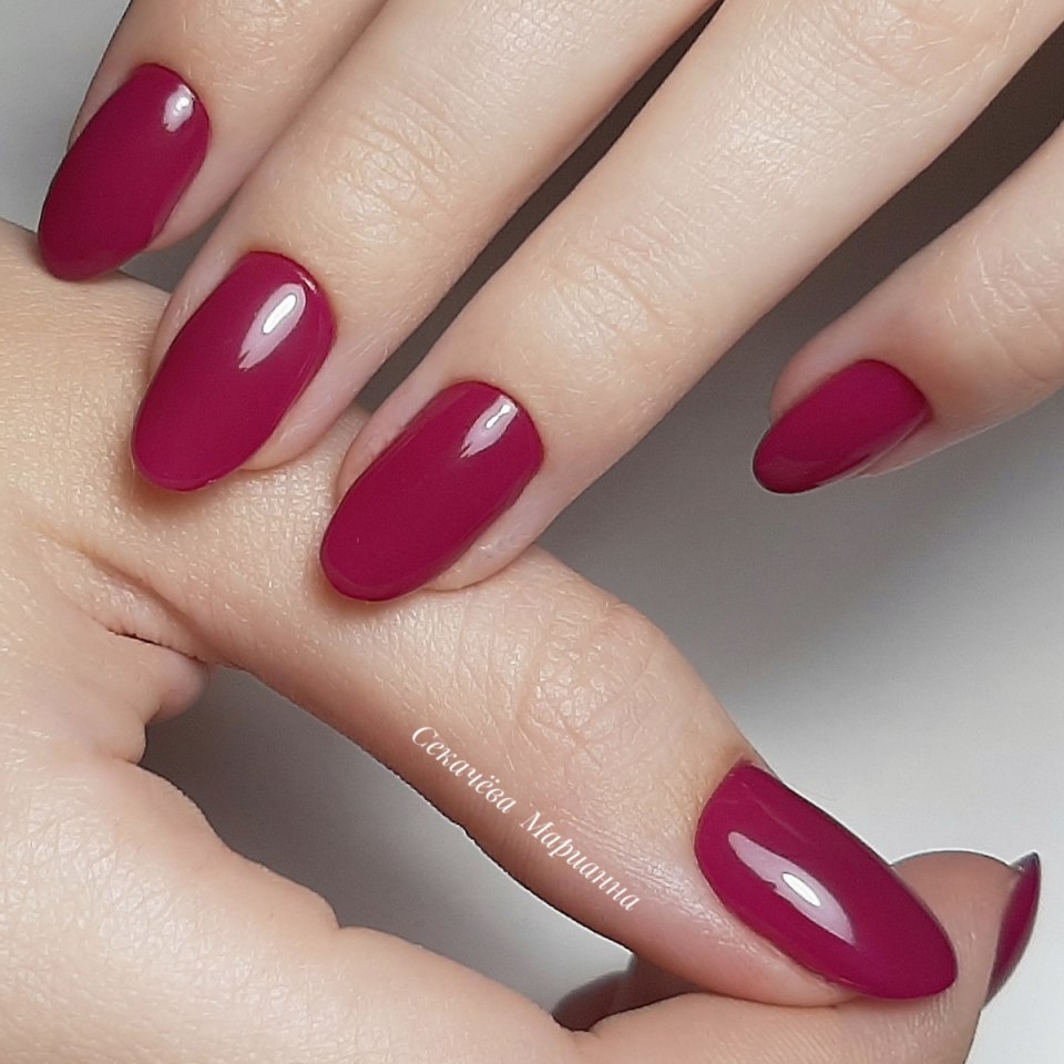 Ногти однотонные