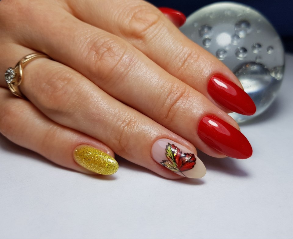 Осенний маникюр 2020