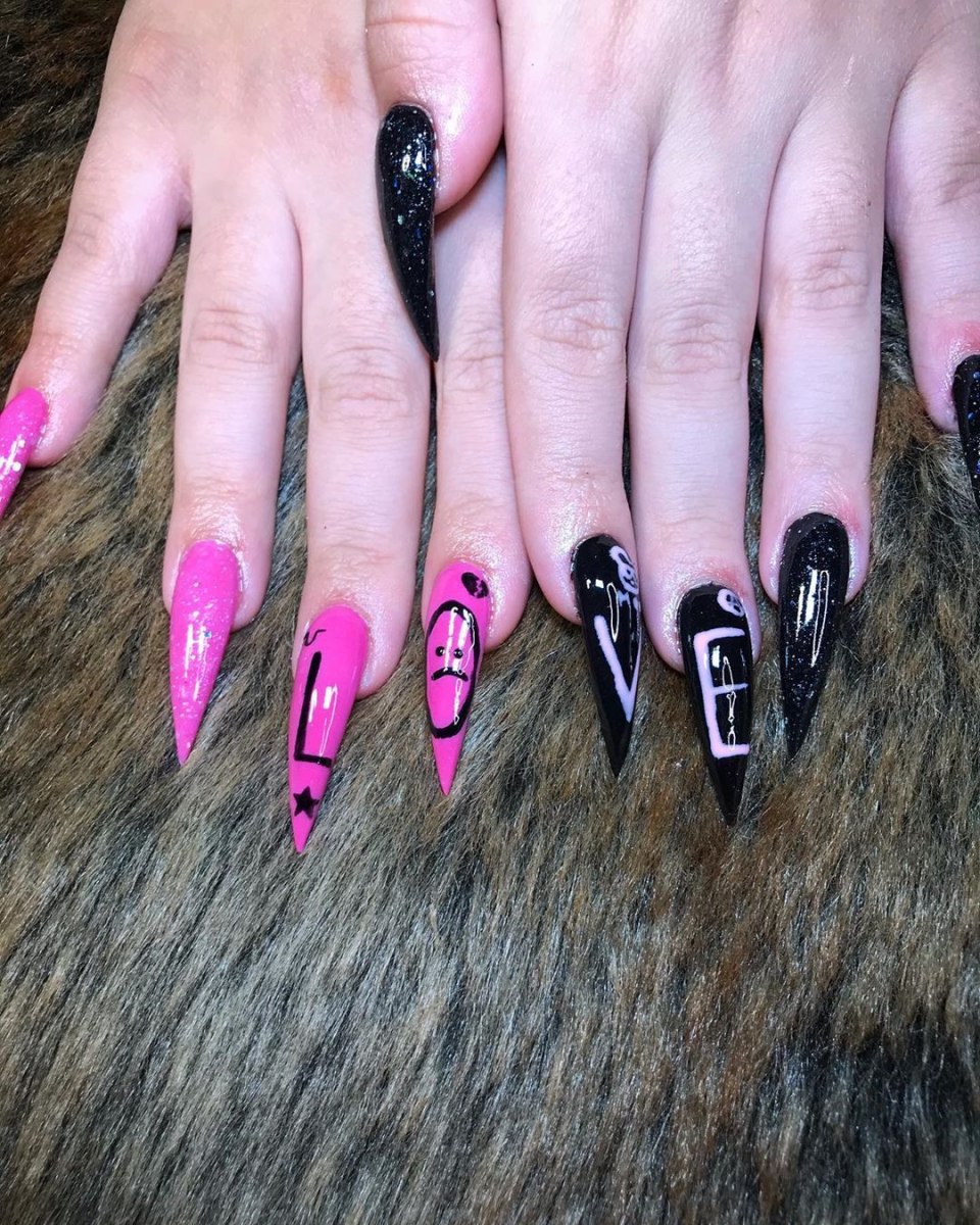 Ногти лил пип дизайн