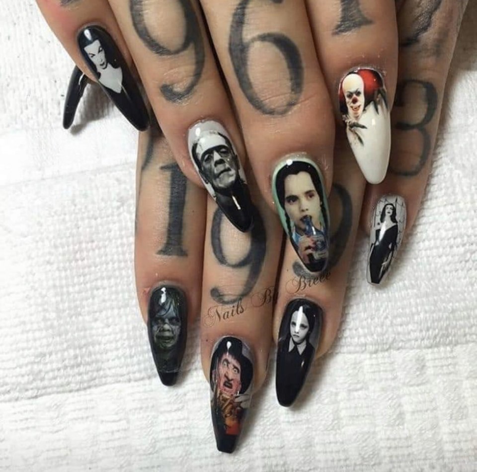 Ногти стиль хоррор